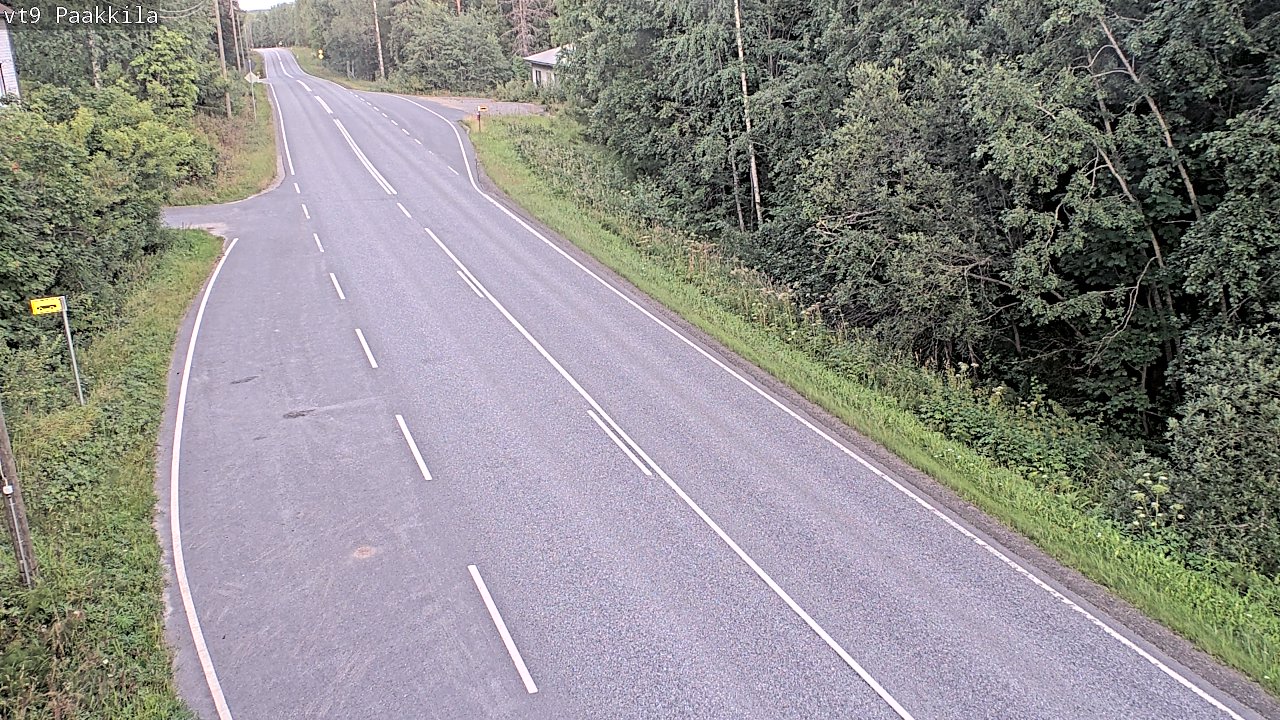 Weather Camera Image Väg 9 Tuusniemi, Paakkila, Tuusniemi, Pohjois-Savo