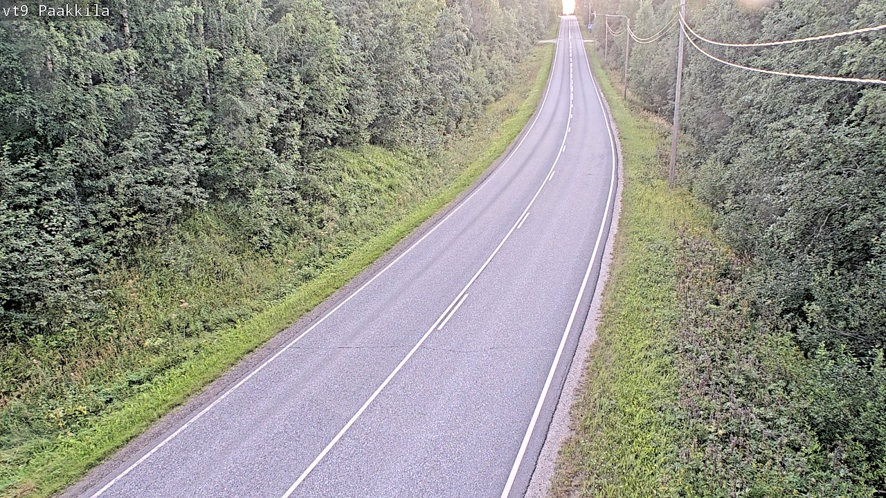 Weather Camera Image Väg 9 Tuusniemi, Paakkila, Tuusniemi, Pohjois-Savo