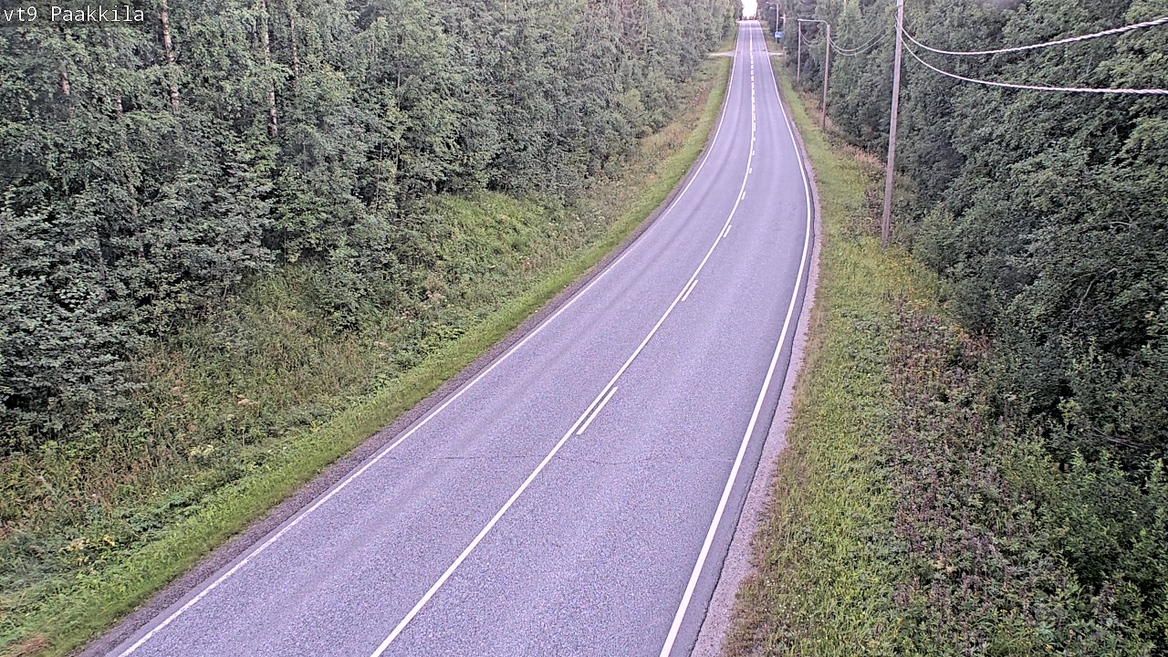 Weather Camera Image Väg 9 Tuusniemi, Paakkila, Tuusniemi, Pohjois-Savo