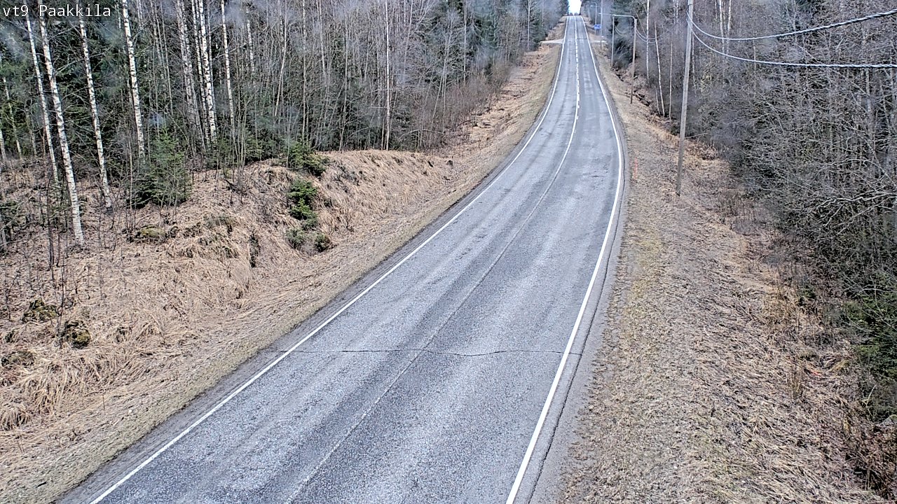 Weather Camera Image Väg 9 Tuusniemi, Paakkila, Tuusniemi, Pohjois-Savo