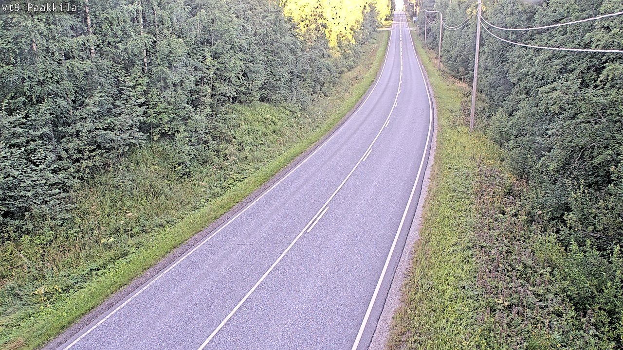 Weather Camera Image Väg 9 Tuusniemi, Paakkila, Tuusniemi, Pohjois-Savo