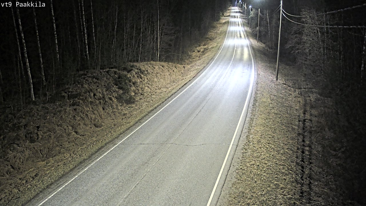 Weather Camera Image Väg 9 Tuusniemi, Paakkila, Tuusniemi, Pohjois-Savo