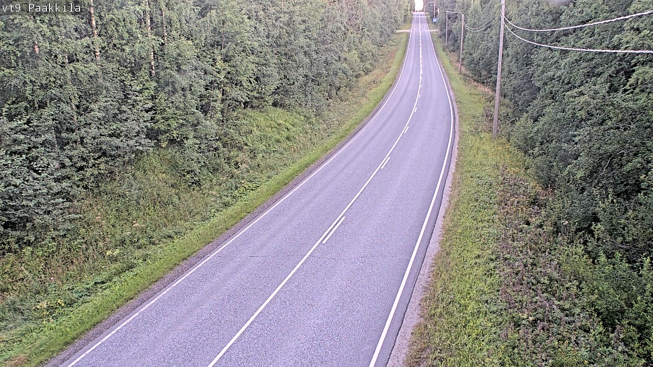 Weather Camera Image Väg 9 Tuusniemi, Paakkila, Tuusniemi, Pohjois-Savo