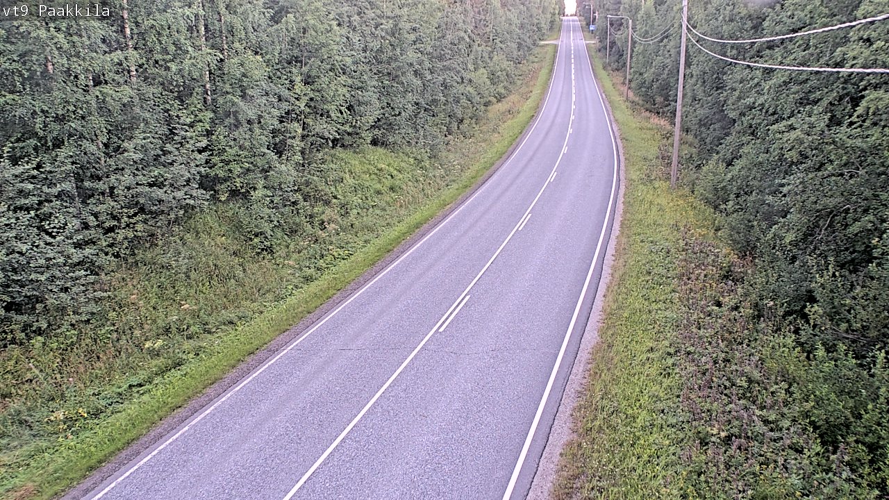 Weather Camera Image Väg 9 Tuusniemi, Paakkila, Tuusniemi, Pohjois-Savo