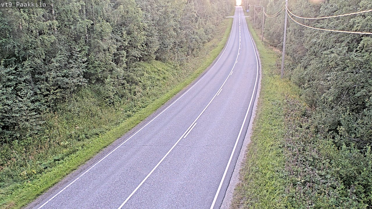 Weather Camera Image Väg 9 Tuusniemi, Paakkila, Tuusniemi, Pohjois-Savo