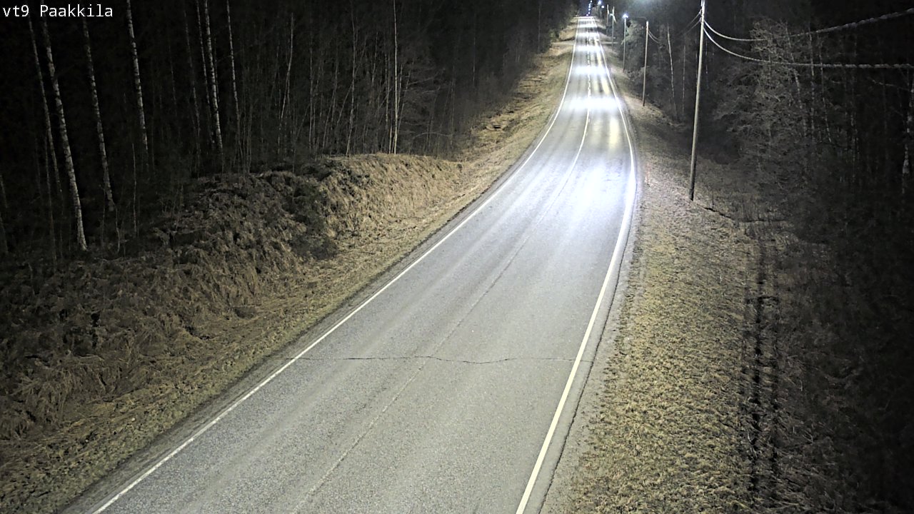 Weather Camera Image Väg 9 Tuusniemi, Paakkila, Tuusniemi, Pohjois-Savo