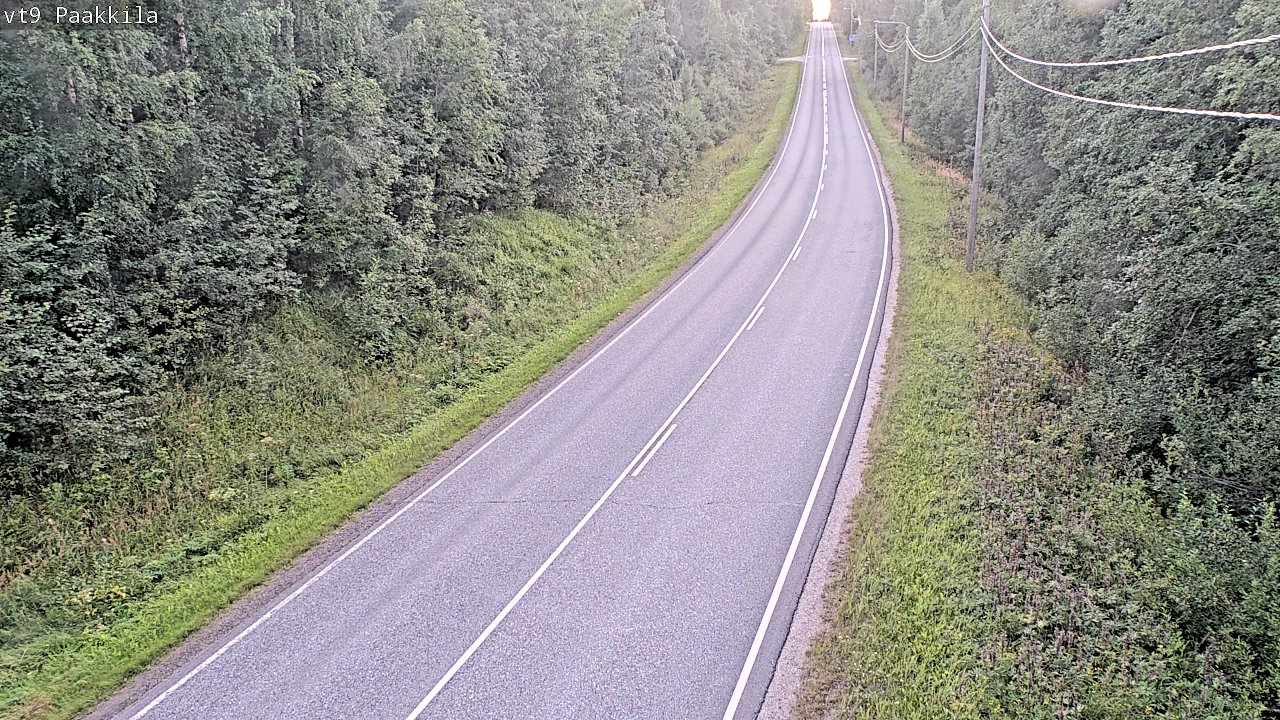 Weather Camera Image Väg 9 Tuusniemi, Paakkila, Tuusniemi, Pohjois-Savo