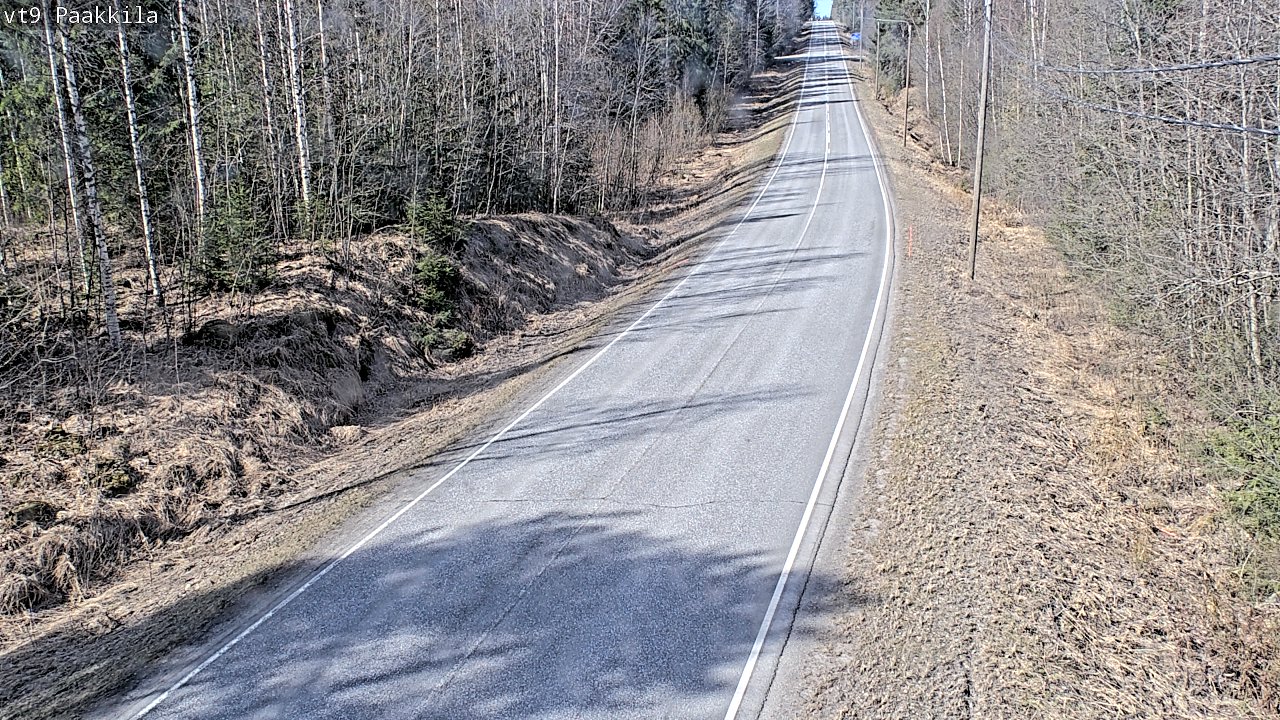 Weather Camera Image Väg 9 Tuusniemi, Paakkila, Tuusniemi, Pohjois-Savo