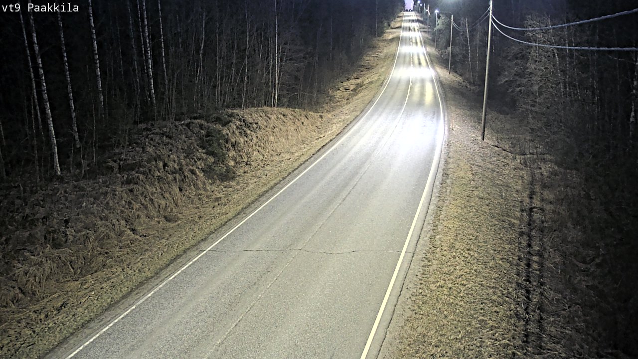 Weather Camera Image Väg 9 Tuusniemi, Paakkila, Tuusniemi, Pohjois-Savo