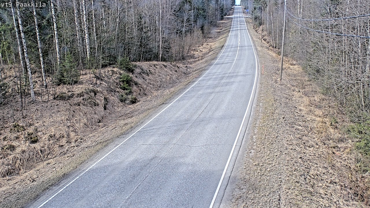 Weather Camera Image Väg 9 Tuusniemi, Paakkila, Tuusniemi, Pohjois-Savo