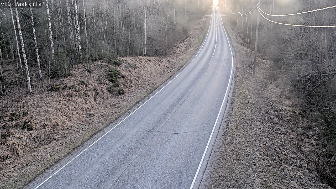 Weather Camera Image Väg 9 Tuusniemi, Paakkila, Tuusniemi, Pohjois-Savo