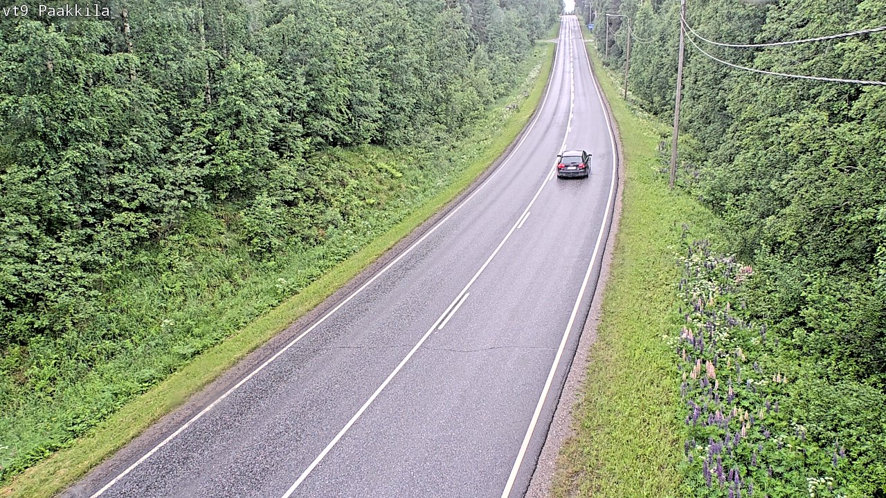Weather Camera Image Väg 9 Tuusniemi, Paakkila, Tuusniemi, Pohjois-Savo
