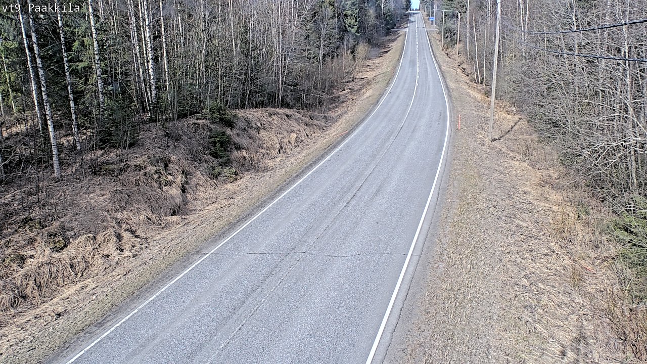 Weather Camera Image Väg 9 Tuusniemi, Paakkila, Tuusniemi, Pohjois-Savo