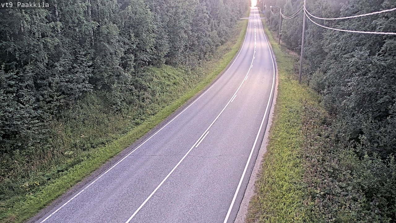 Weather Camera Image Väg 9 Tuusniemi, Paakkila, Tuusniemi, Pohjois-Savo