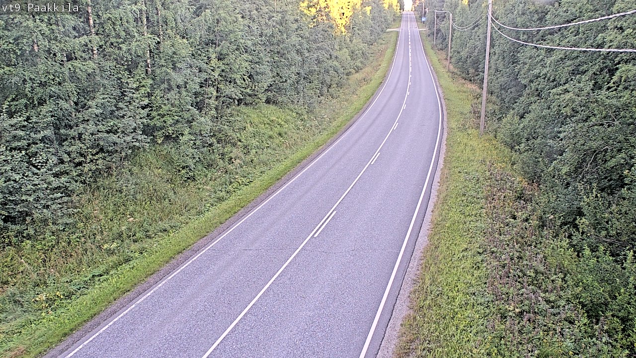 Weather Camera Image Väg 9 Tuusniemi, Paakkila, Tuusniemi, Pohjois-Savo