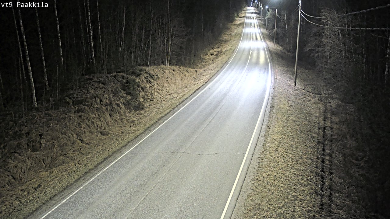 Weather Camera Image Väg 9 Tuusniemi, Paakkila, Tuusniemi, Pohjois-Savo