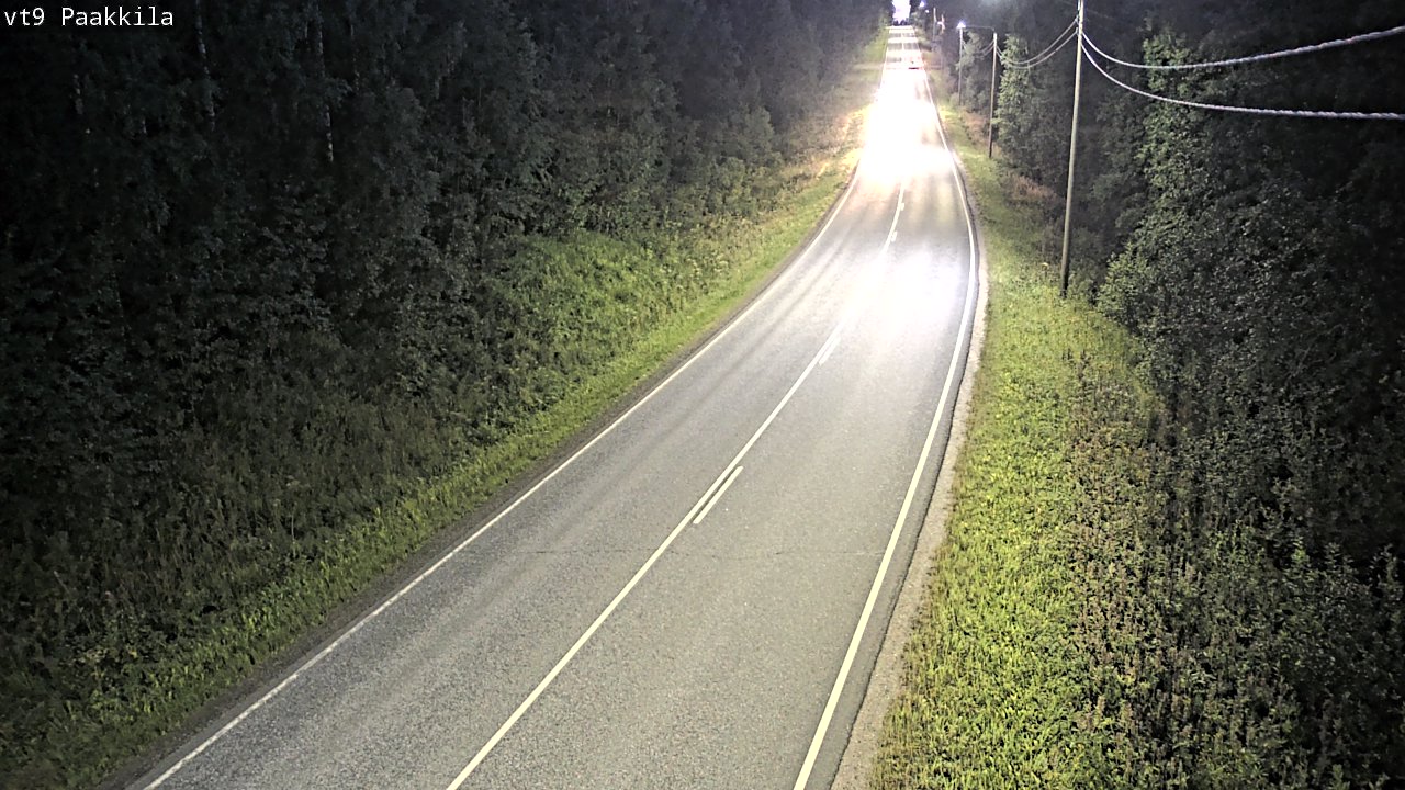 Weather Camera Image Väg 9 Tuusniemi, Paakkila, Tuusniemi, Pohjois-Savo