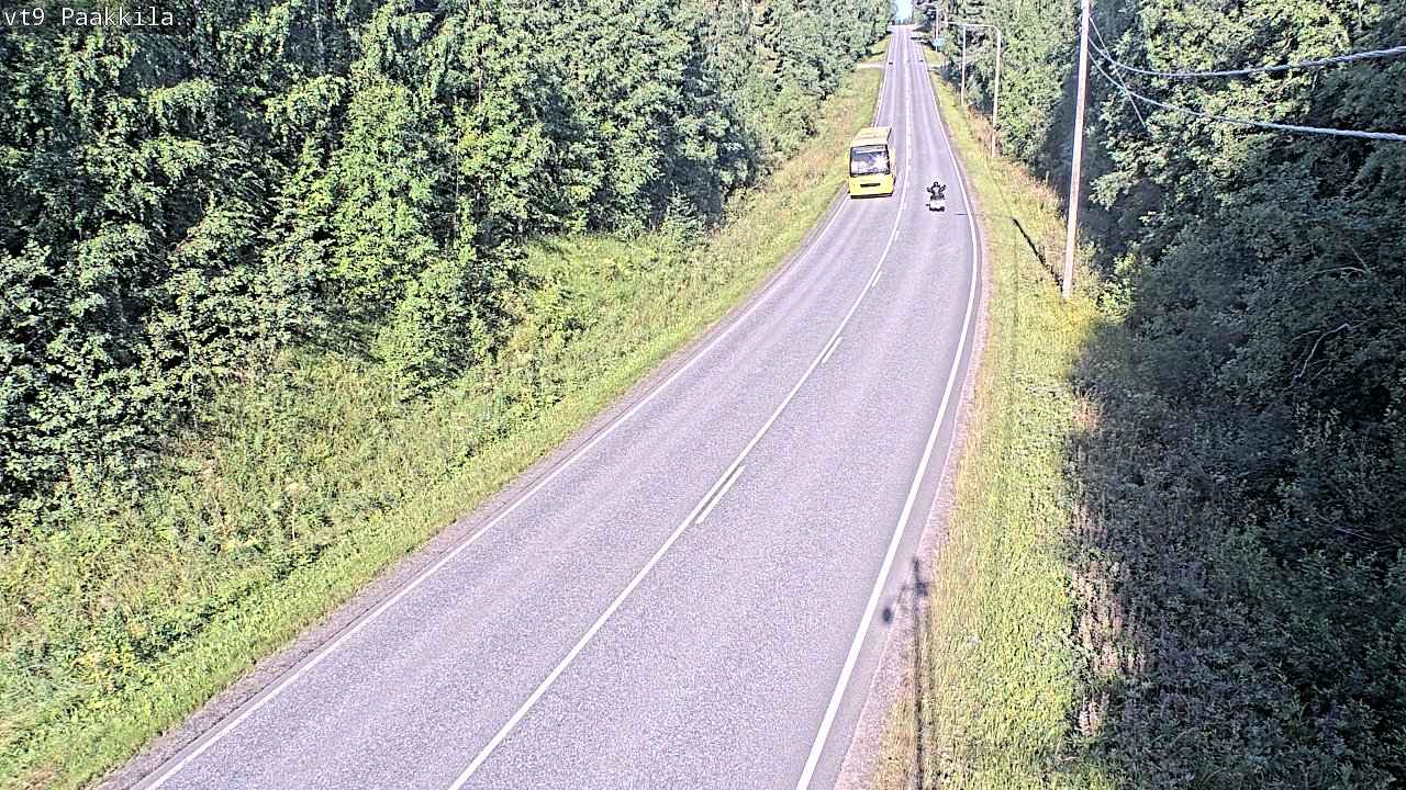Weather Camera Image Väg 9 Tuusniemi, Paakkila, Tuusniemi, Pohjois-Savo