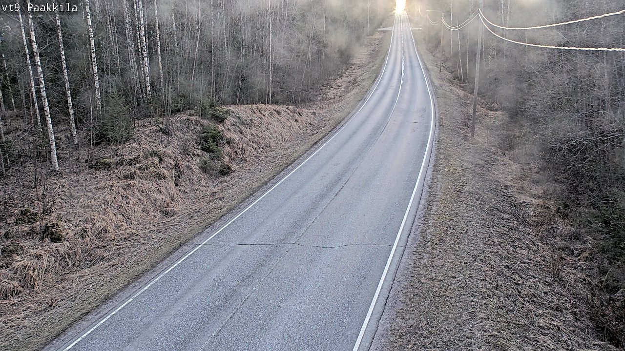 Weather Camera Image Väg 9 Tuusniemi, Paakkila, Tuusniemi, Pohjois-Savo