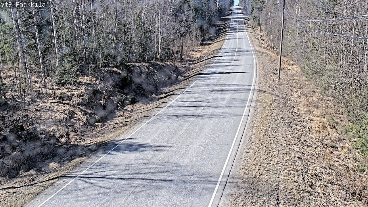 Weather Camera Image Väg 9 Tuusniemi, Paakkila, Tuusniemi, Pohjois-Savo