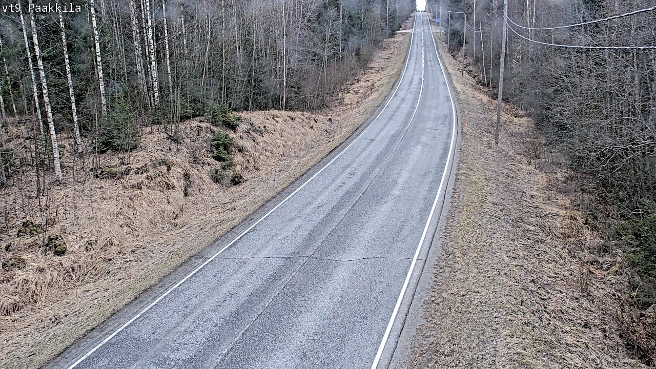 Weather Camera Image Väg 9 Tuusniemi, Paakkila, Tuusniemi, Pohjois-Savo