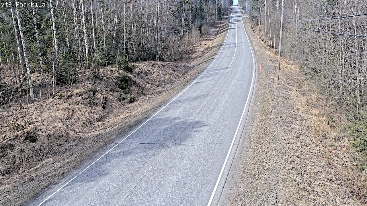 Weather Camera Image Väg 9 Tuusniemi, Paakkila, Tuusniemi, Pohjois-Savo