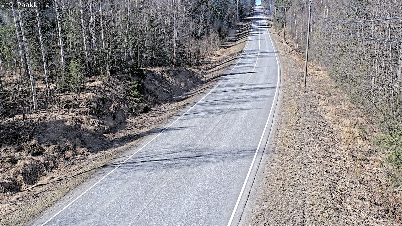 Weather Camera Image Väg 9 Tuusniemi, Paakkila, Tuusniemi, Pohjois-Savo