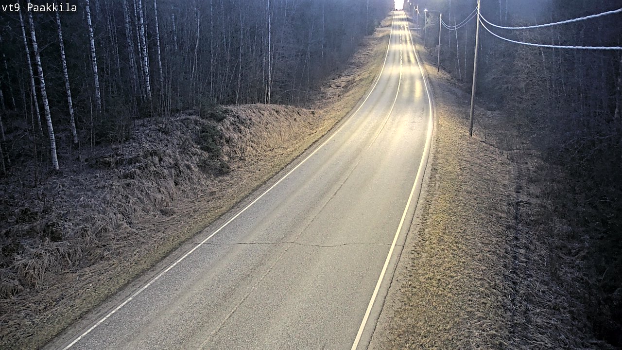 Weather Camera Image Väg 9 Tuusniemi, Paakkila, Tuusniemi, Pohjois-Savo