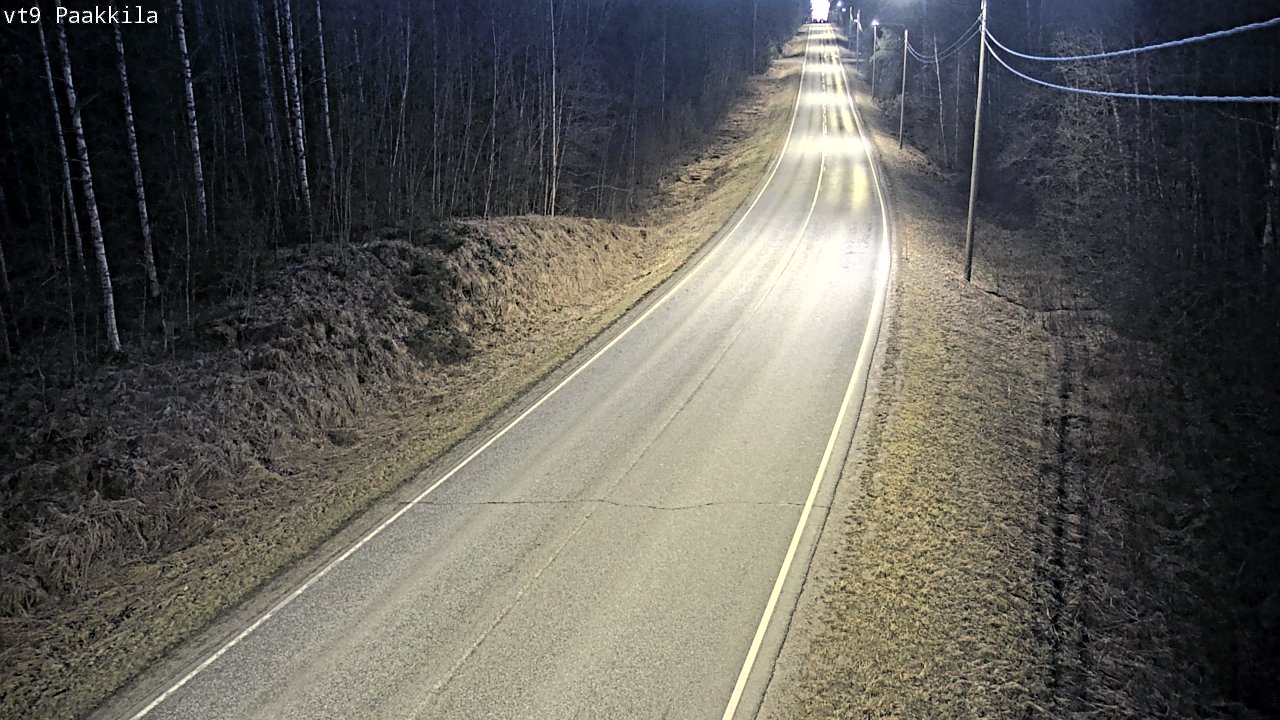 Weather Camera Image Väg 9 Tuusniemi, Paakkila, Tuusniemi, Pohjois-Savo