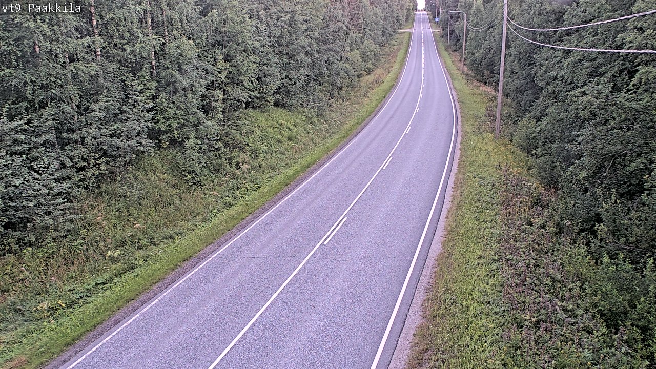 Weather Camera Image Väg 9 Tuusniemi, Paakkila, Tuusniemi, Pohjois-Savo