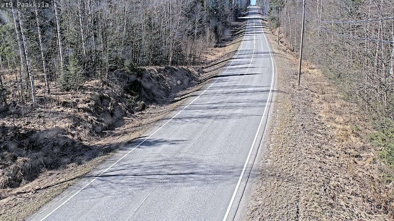 Weather Camera Image Väg 9 Tuusniemi, Paakkila, Tuusniemi, Pohjois-Savo