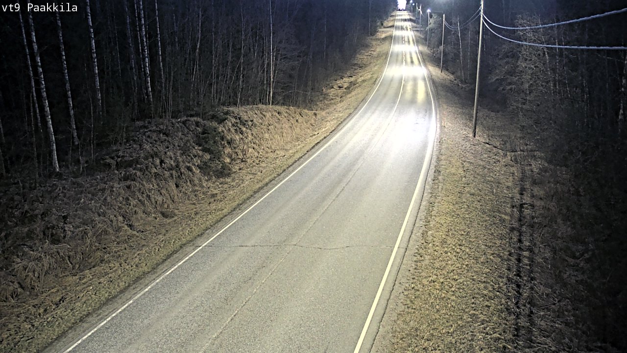 Weather Camera Image Väg 9 Tuusniemi, Paakkila, Tuusniemi, Pohjois-Savo