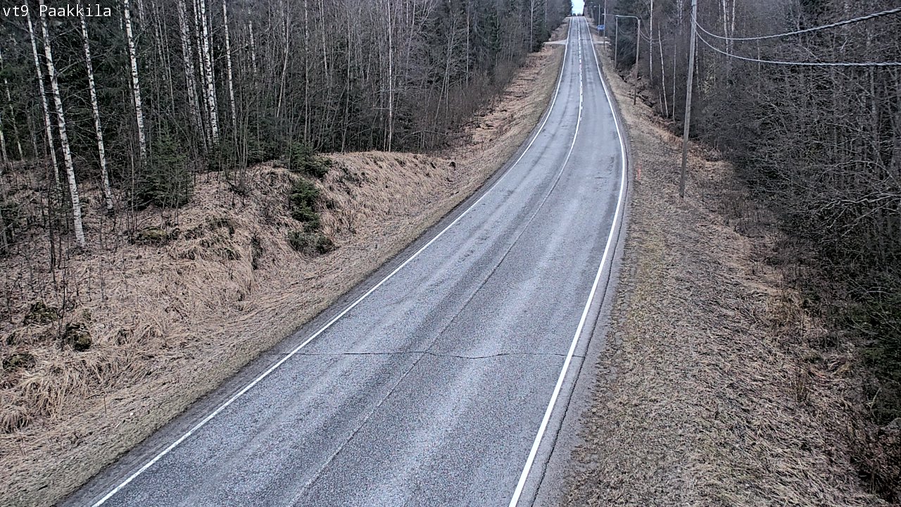 Weather Camera Image Väg 9 Tuusniemi, Paakkila, Tuusniemi, Pohjois-Savo