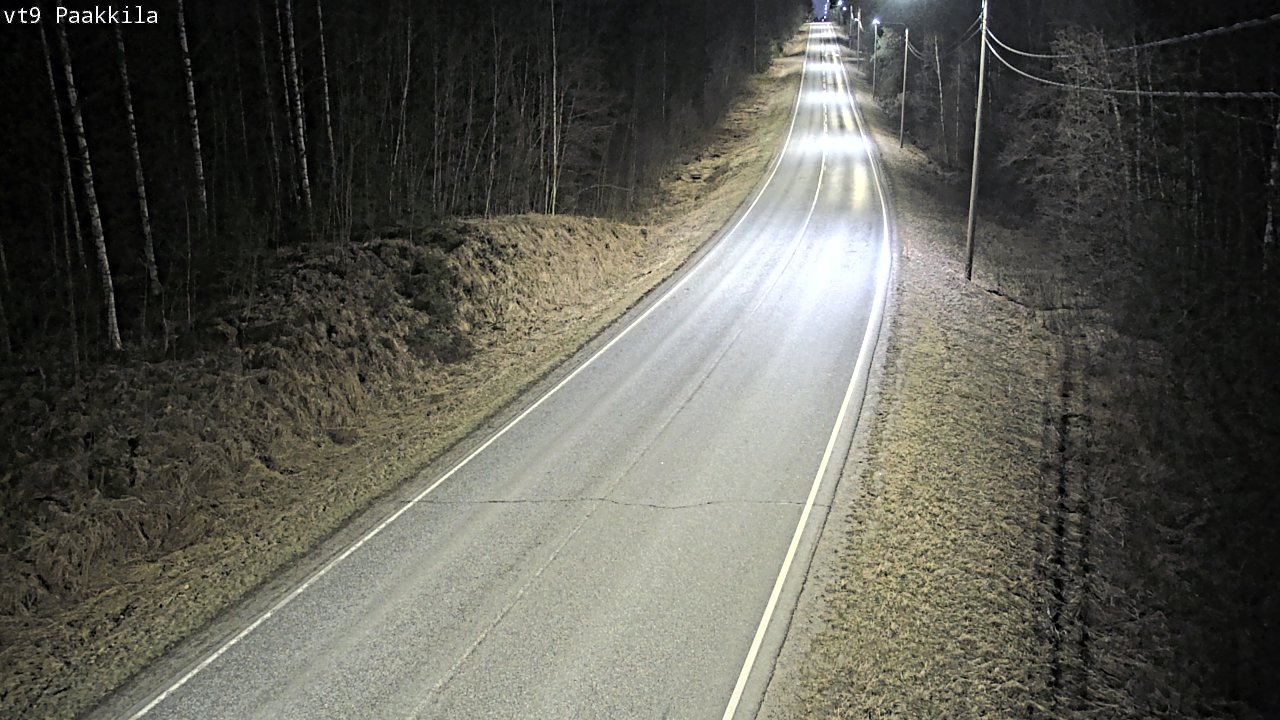 Weather Camera Image Väg 9 Tuusniemi, Paakkila, Tuusniemi, Pohjois-Savo