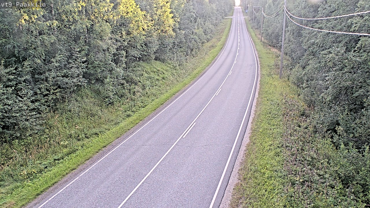 Weather Camera Image Väg 9 Tuusniemi, Paakkila, Tuusniemi, Pohjois-Savo