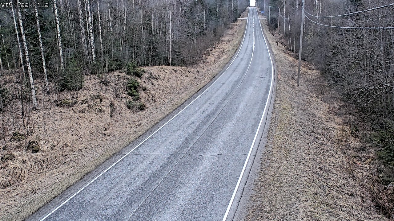 Weather Camera Image Väg 9 Tuusniemi, Paakkila, Tuusniemi, Pohjois-Savo