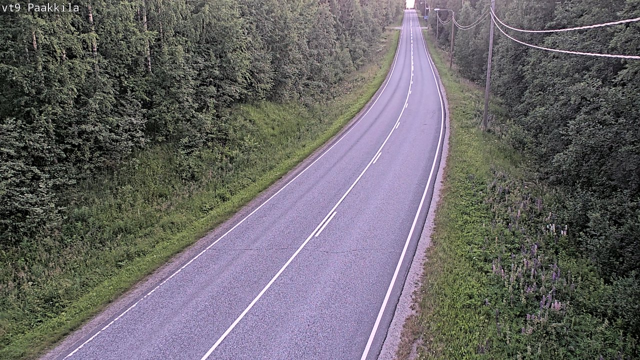 Weather Camera Image Väg 9 Tuusniemi, Paakkila, Tuusniemi, Pohjois-Savo