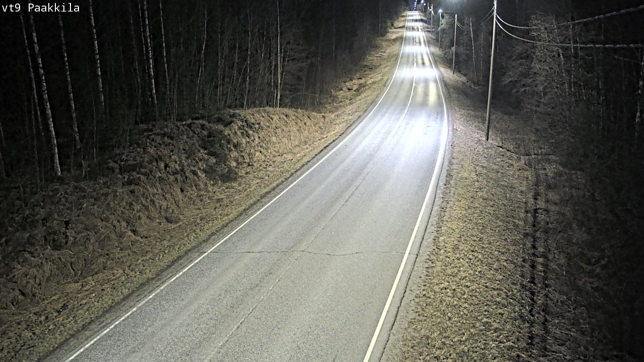 Weather Camera Image Väg 9 Tuusniemi, Paakkila, Tuusniemi, Pohjois-Savo