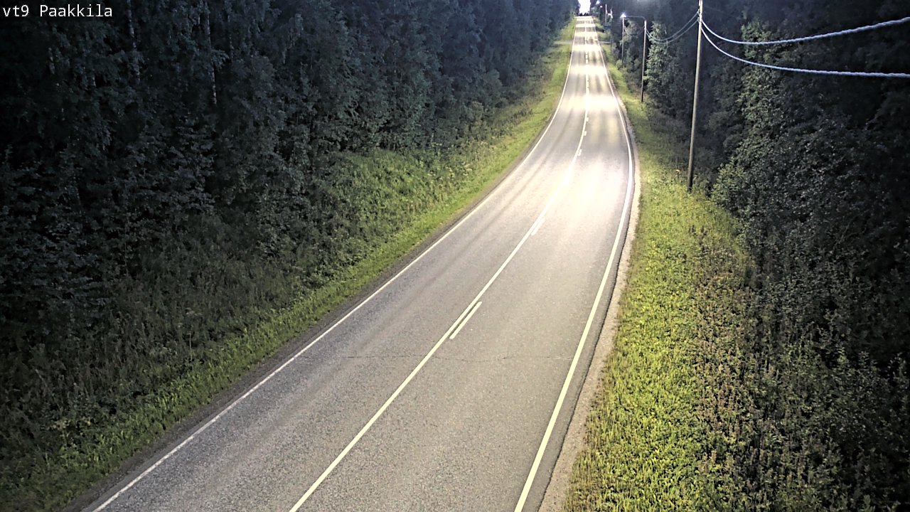 Weather Camera Image Väg 9 Tuusniemi, Paakkila, Tuusniemi, Pohjois-Savo