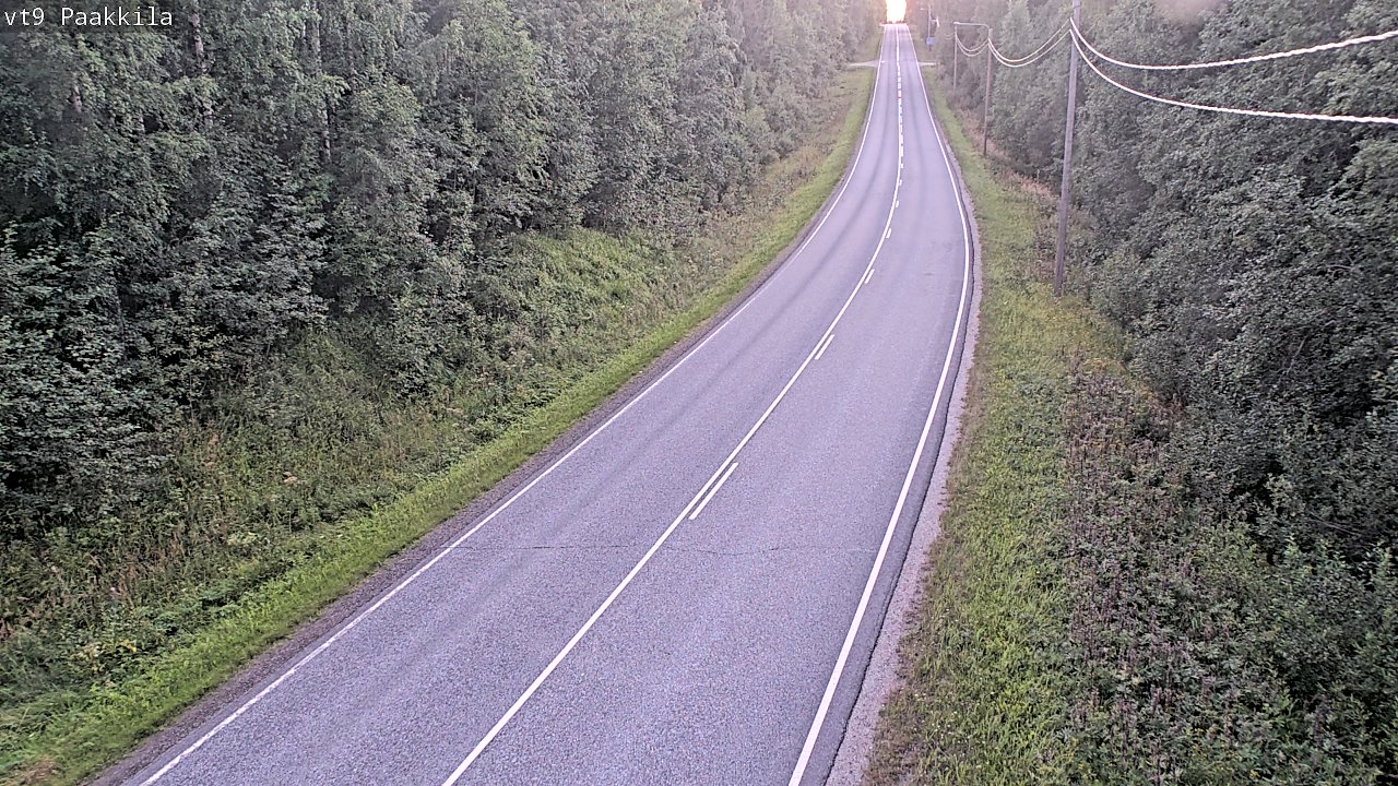 Weather Camera Image Väg 9 Tuusniemi, Paakkila, Tuusniemi, Pohjois-Savo