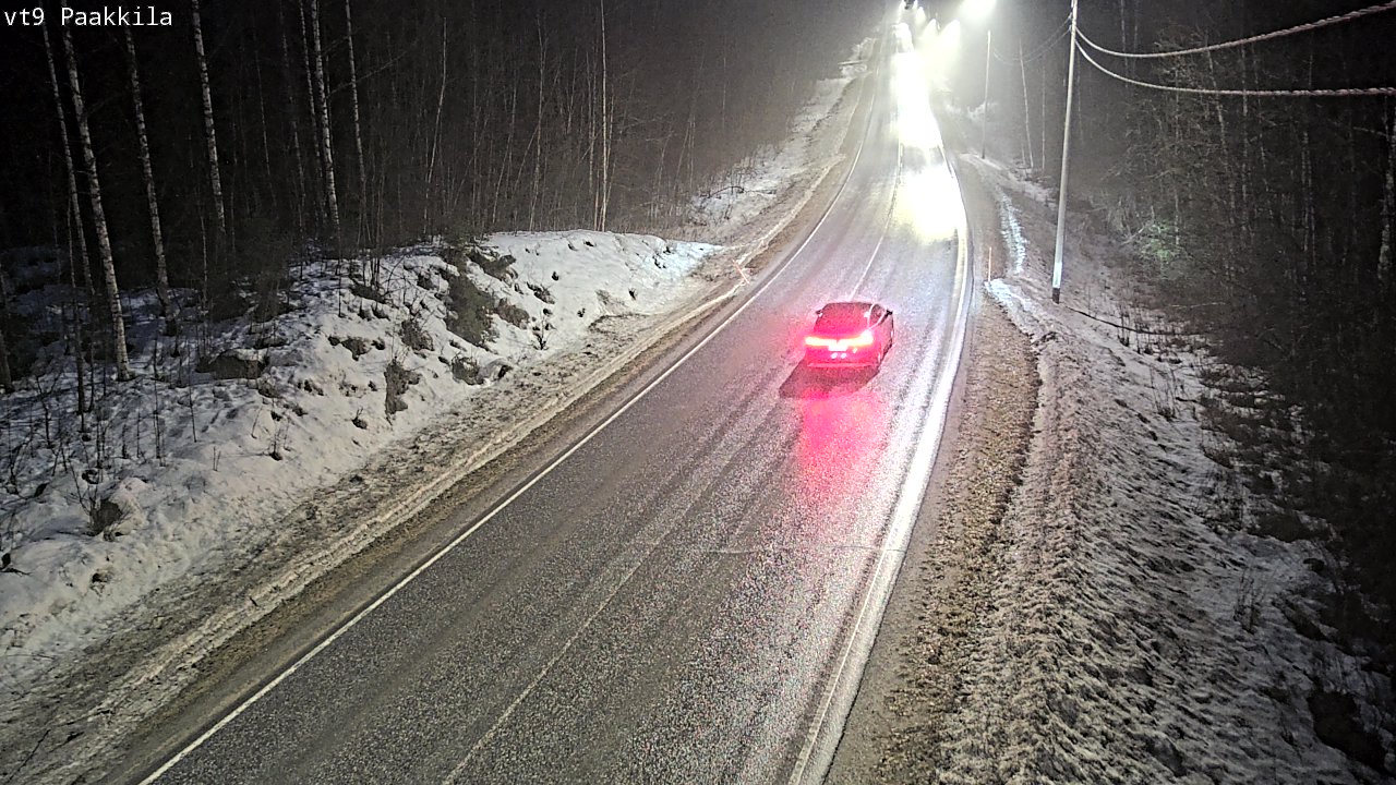 Weather Camera Image Väg 9 Tuusniemi, Paakkila, Tuusniemi, Pohjois-Savo