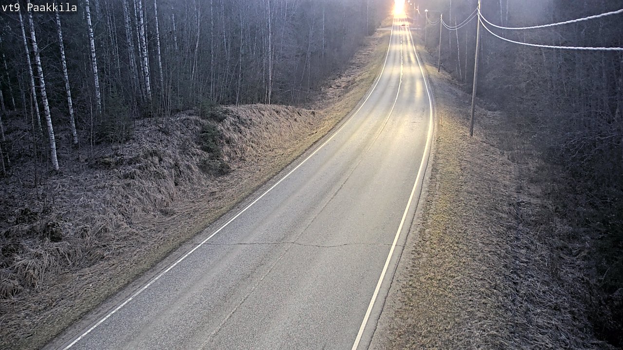 Weather Camera Image Väg 9 Tuusniemi, Paakkila, Tuusniemi, Pohjois-Savo