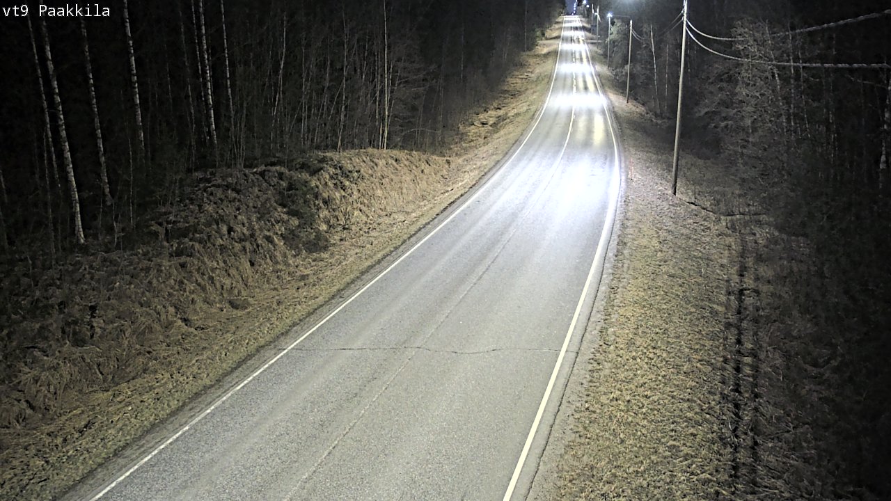 Weather Camera Image Väg 9 Tuusniemi, Paakkila, Tuusniemi, Pohjois-Savo