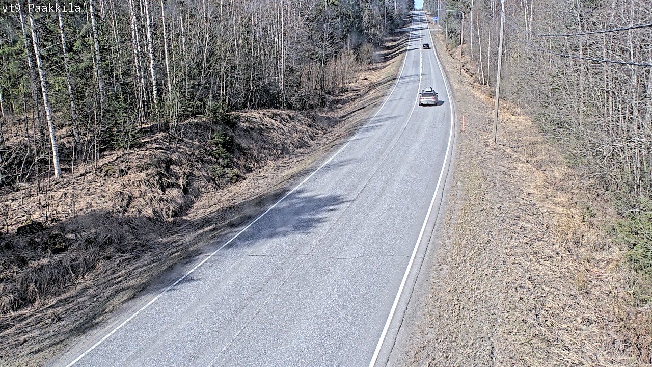 Weather Camera Image Väg 9 Tuusniemi, Paakkila, Tuusniemi, Pohjois-Savo