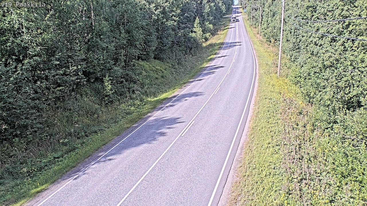 Weather Camera Image Väg 9 Tuusniemi, Paakkila, Tuusniemi, Pohjois-Savo