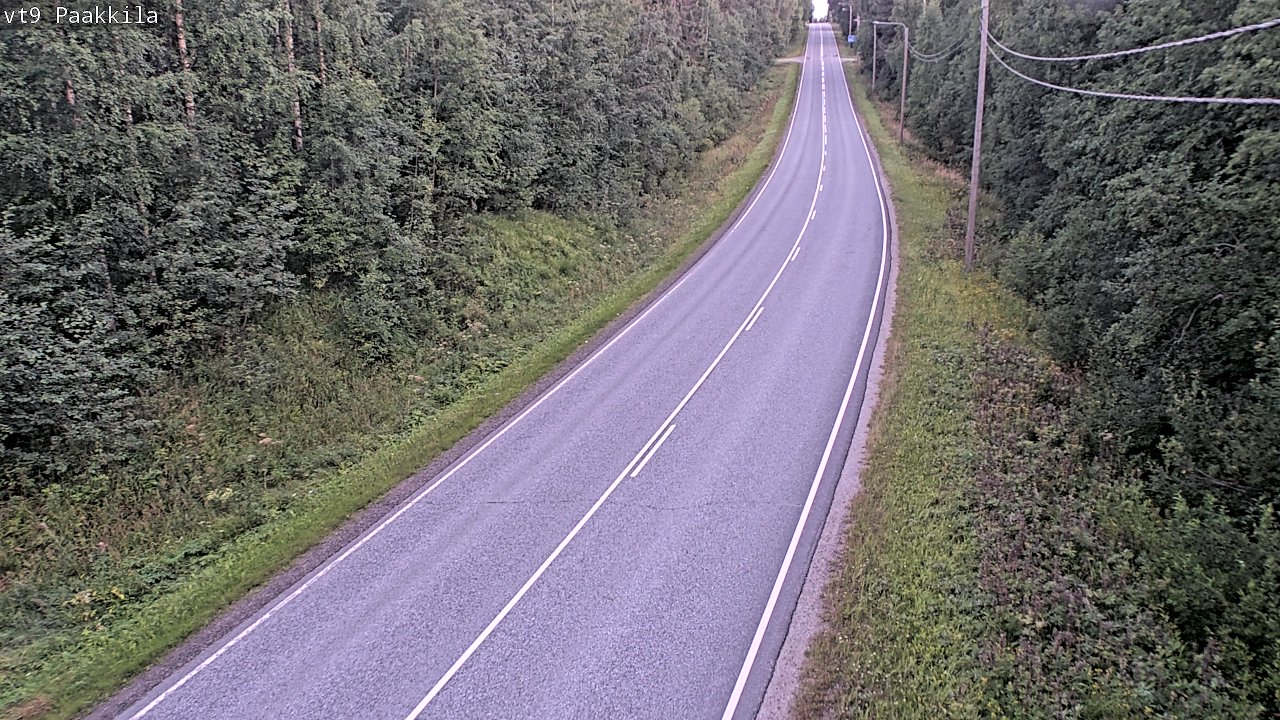 Weather Camera Image Väg 9 Tuusniemi, Paakkila, Tuusniemi, Pohjois-Savo