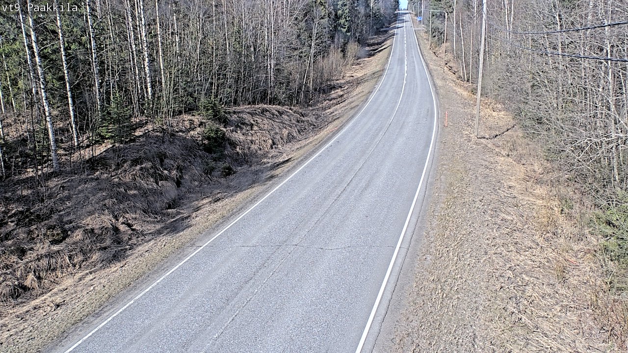 Weather Camera Image Väg 9 Tuusniemi, Paakkila, Tuusniemi, Pohjois-Savo