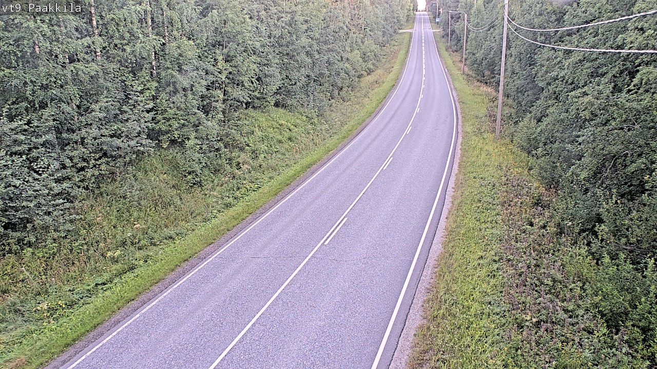 Weather Camera Image Väg 9 Tuusniemi, Paakkila, Tuusniemi, Pohjois-Savo