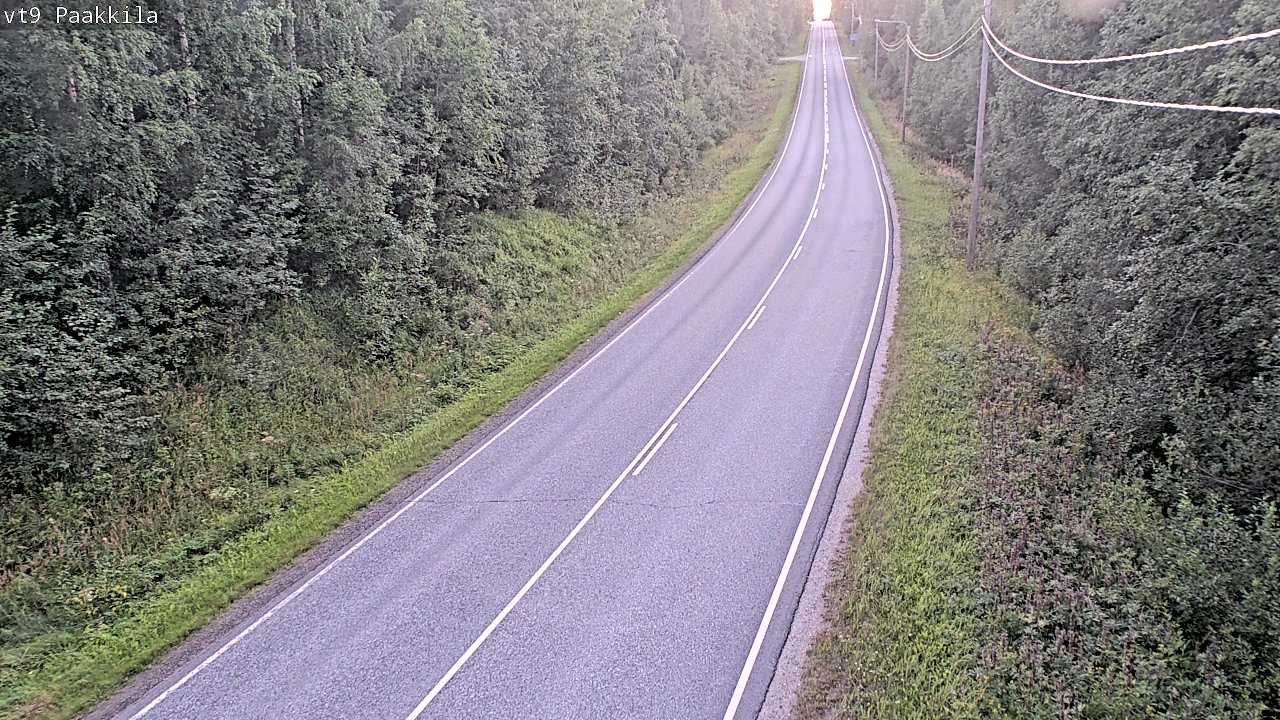 Weather Camera Image Väg 9 Tuusniemi, Paakkila, Tuusniemi, Pohjois-Savo