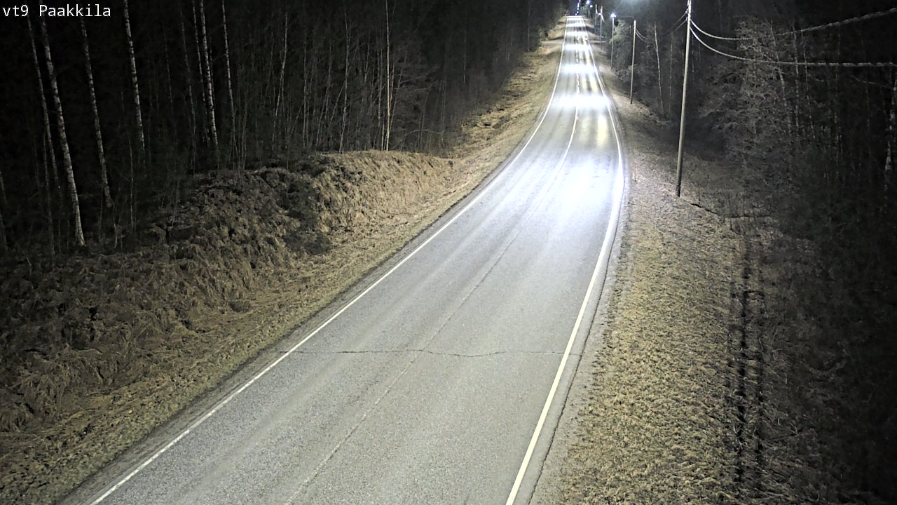 Weather Camera Image Väg 9 Tuusniemi, Paakkila, Tuusniemi, Pohjois-Savo
